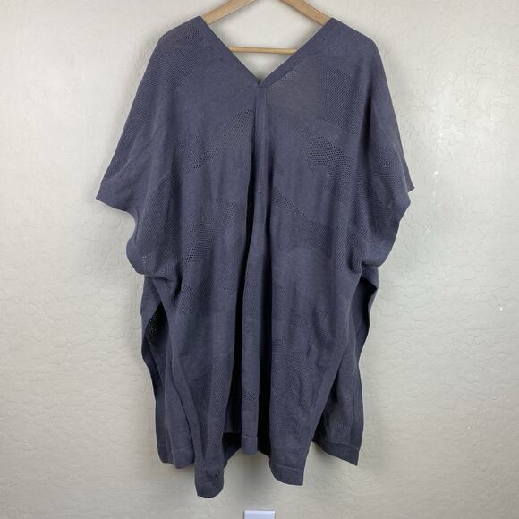 Lululemon Find Your Light Wrap Womens One Size Gray Silk Blend Yoga Athleisure - Picture 3 of 9